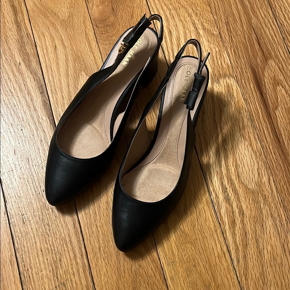 Cole Haan Women's Black Slingback Shoes